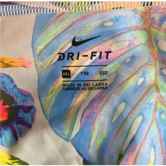 Nwot Nike dri-fit tropical floral print pants - Picture 5 of 6